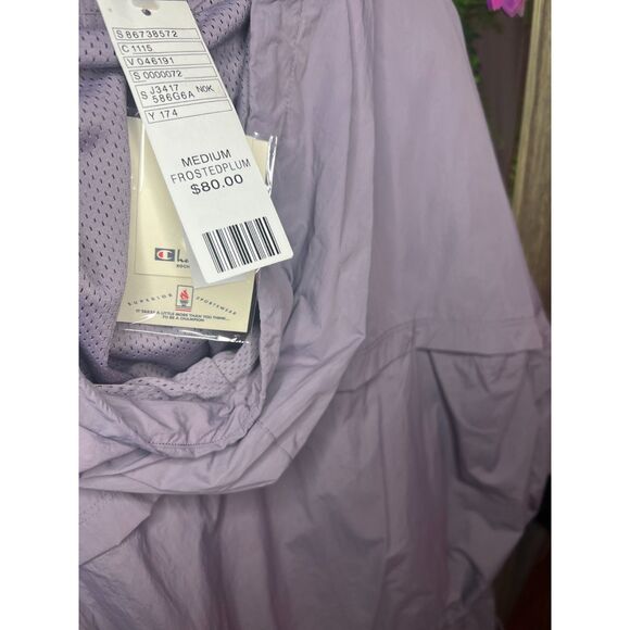 NWT Champion x Urban Outfitters Hooded Anorak Jacket Men's M Purple Lavender - Picture 4 of 5